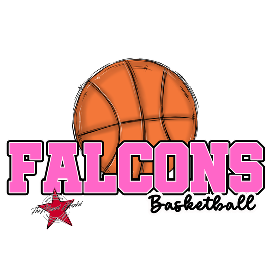 Falcons Varsity Basketball-Baby Pink