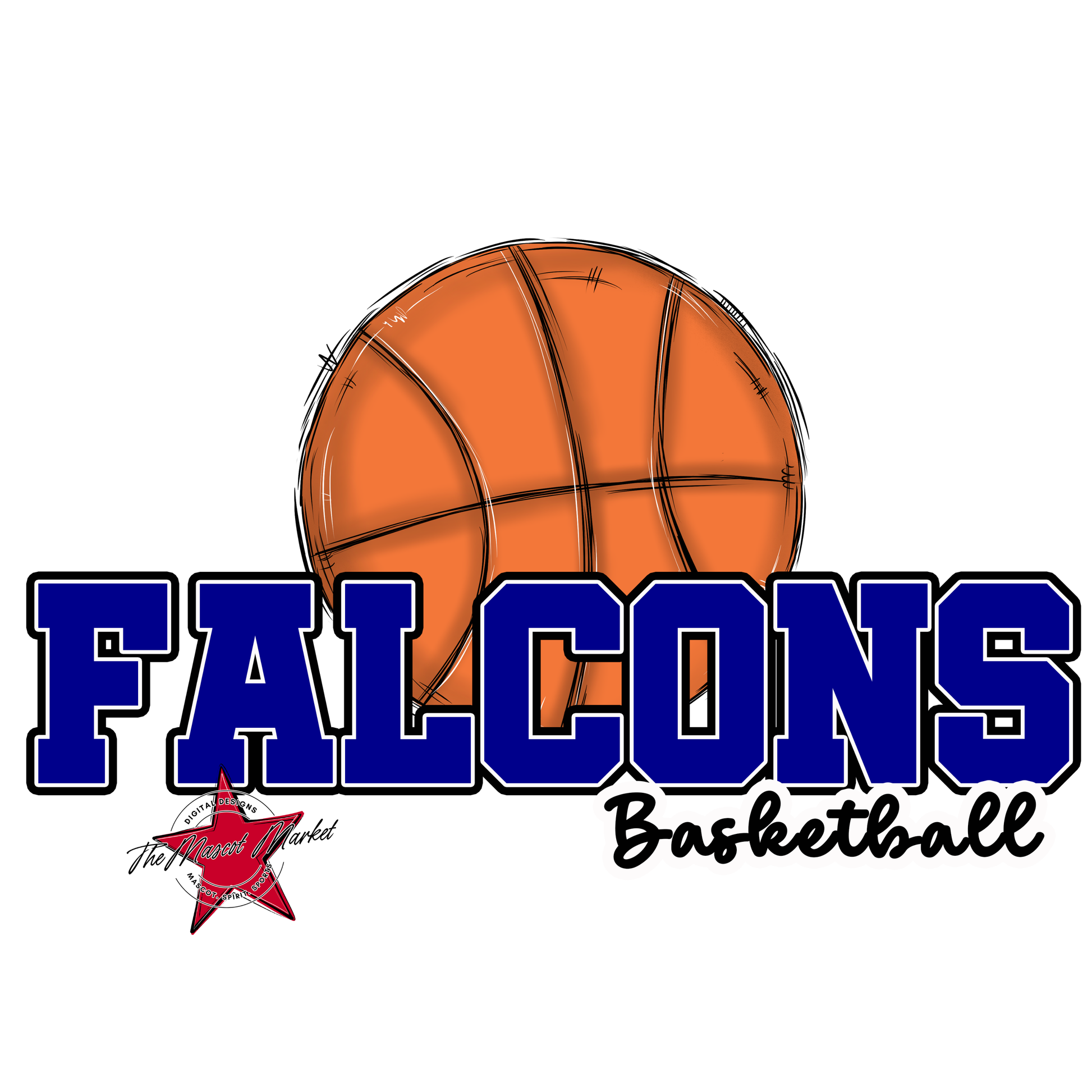 Falcons Varsity Basketball-Blue