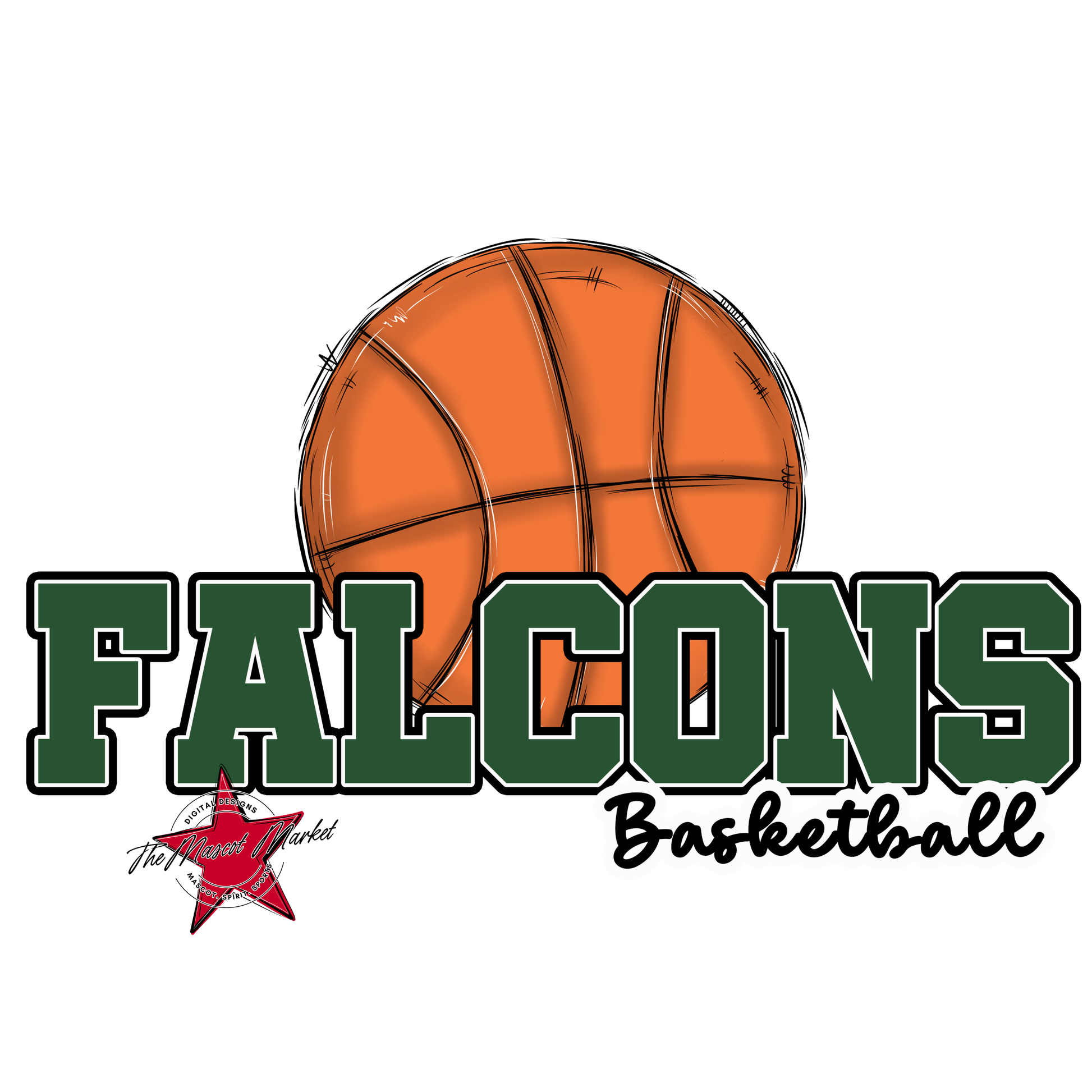 Falcons Varsity Basketball-Green
