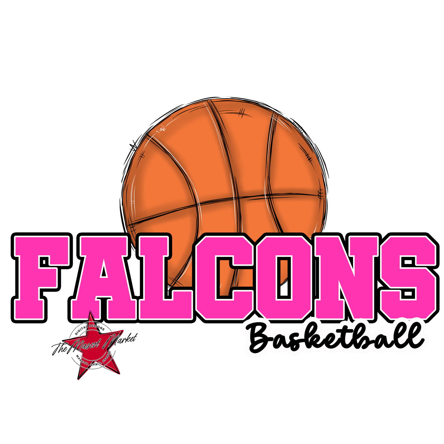 Falcons Varsity Basketball-Pink