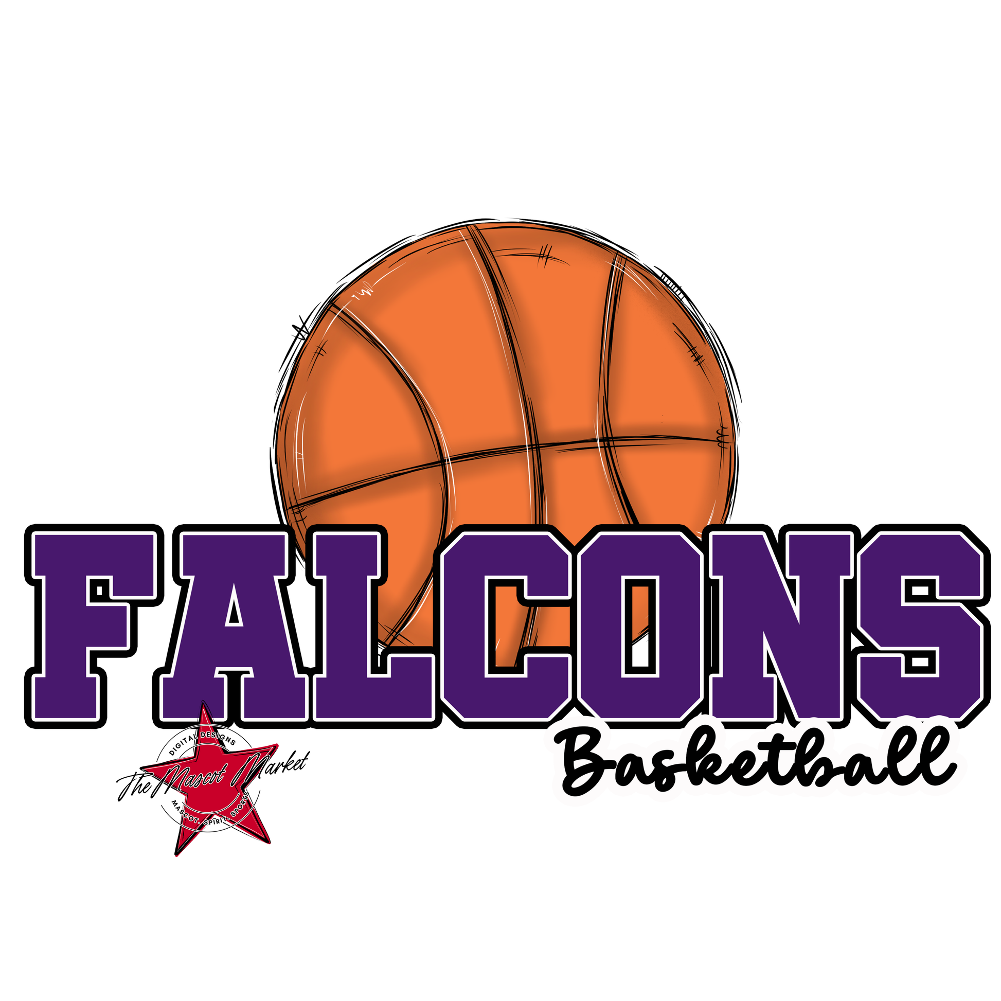 Falcons Varsity Basketball-Purple