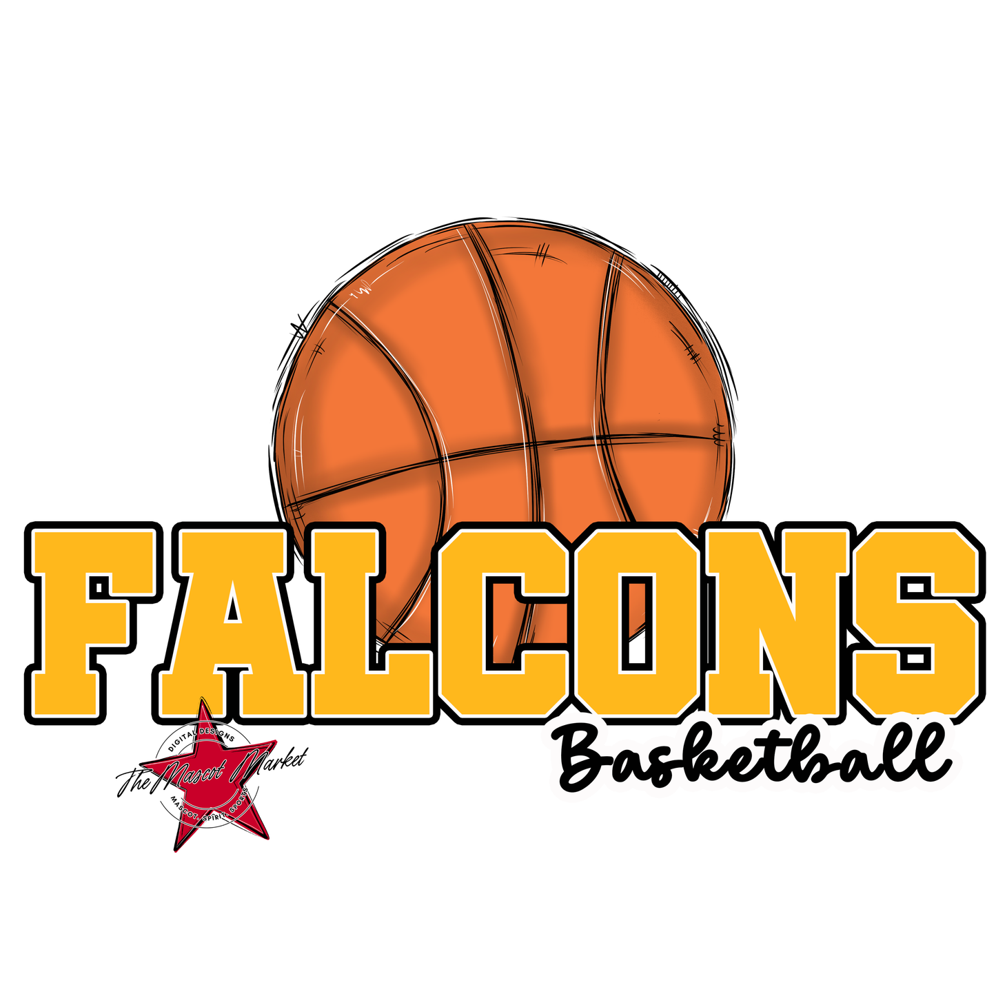 Falcons Varsity Basketball-Yellow