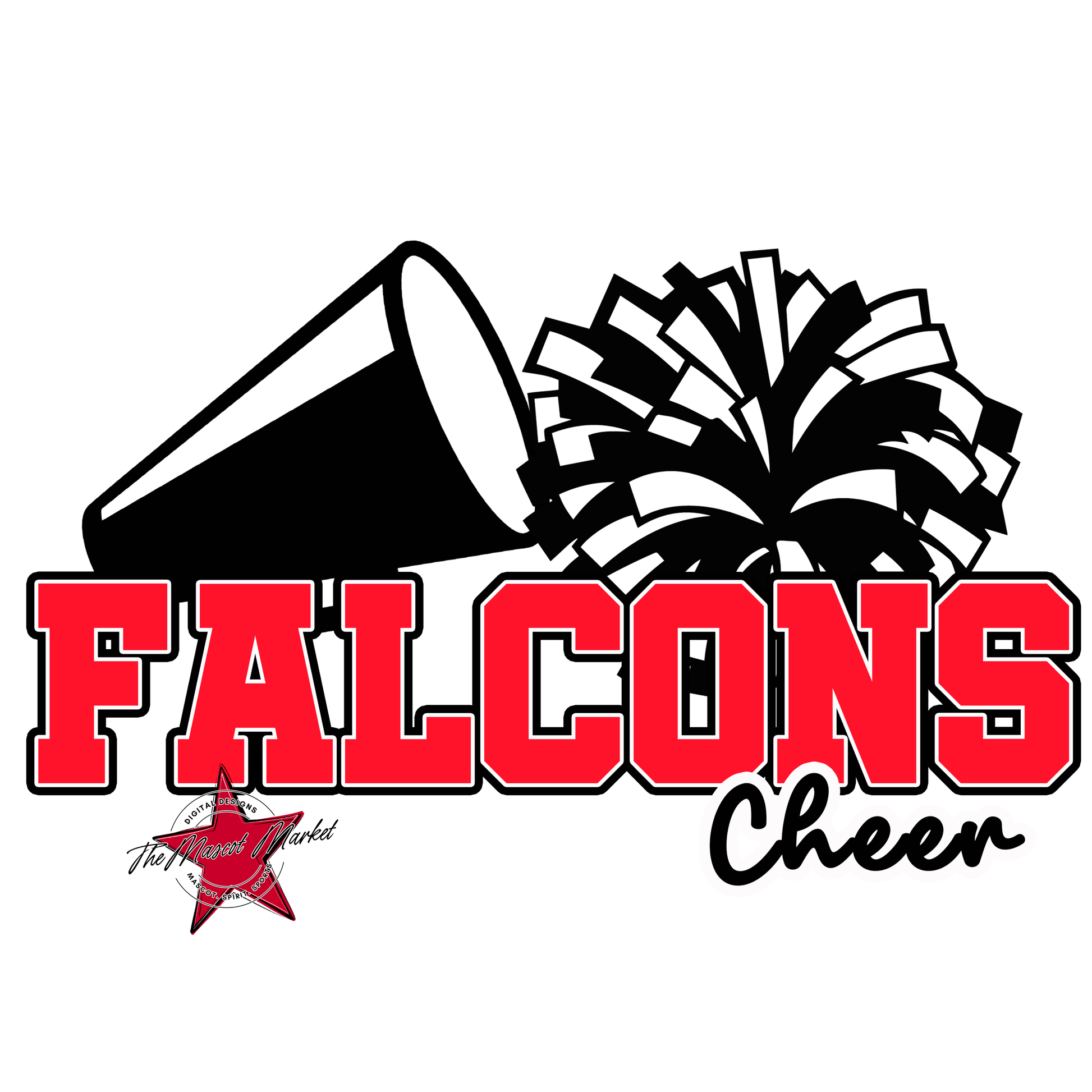 Falcons Varsity Cheer-Bright Red