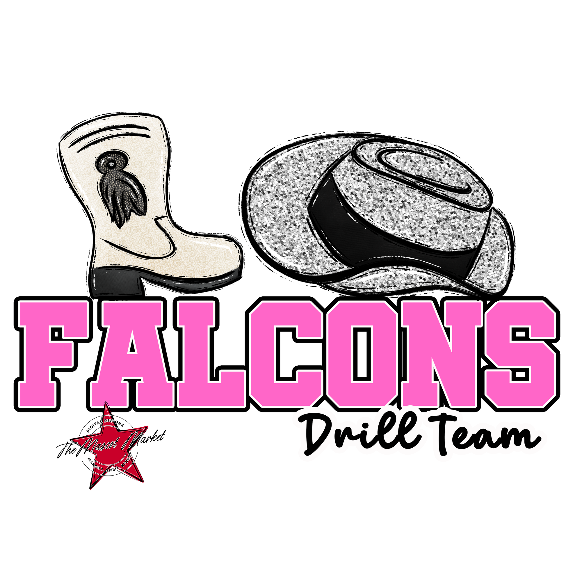 Falcons Varsity Drillteam-Baby Pink