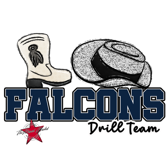 Falcons Varsity Drillteam-Navy