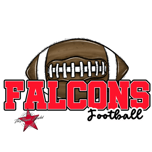 Falcons Varsity Football-Bright Red