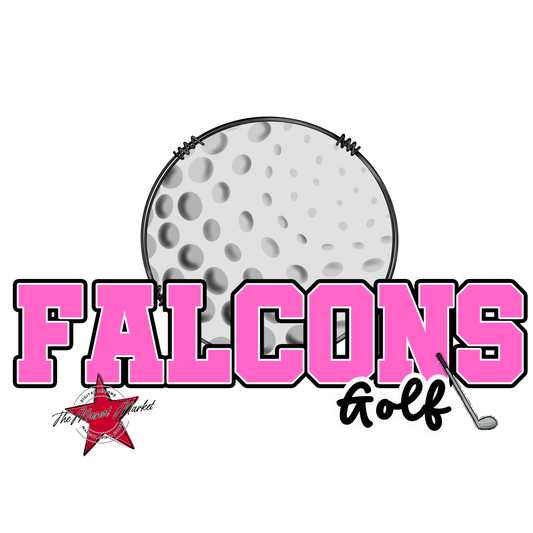 Falcons Varsity Golf-Baby Pink