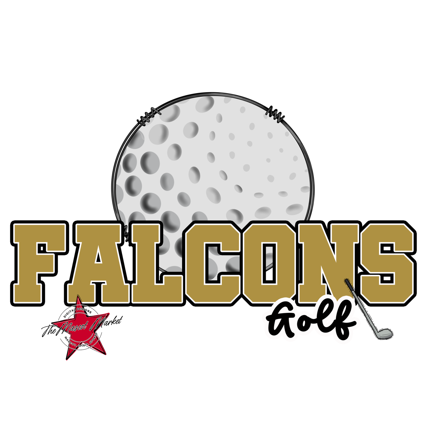 Falcons Varsity Golf-Gold