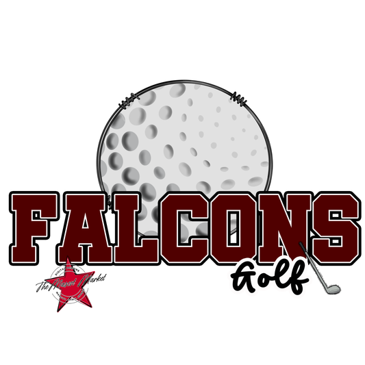 Falcons Varsity Golf-Maroon