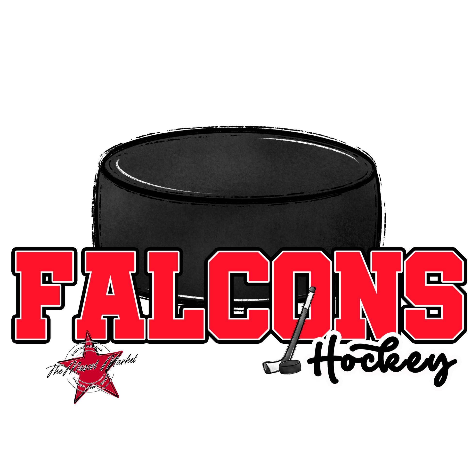 Falcons Varsity Hockey-Bright Red