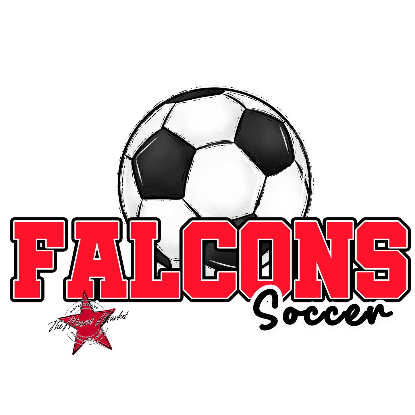 Falcons Varsity Soccer-Bright Red