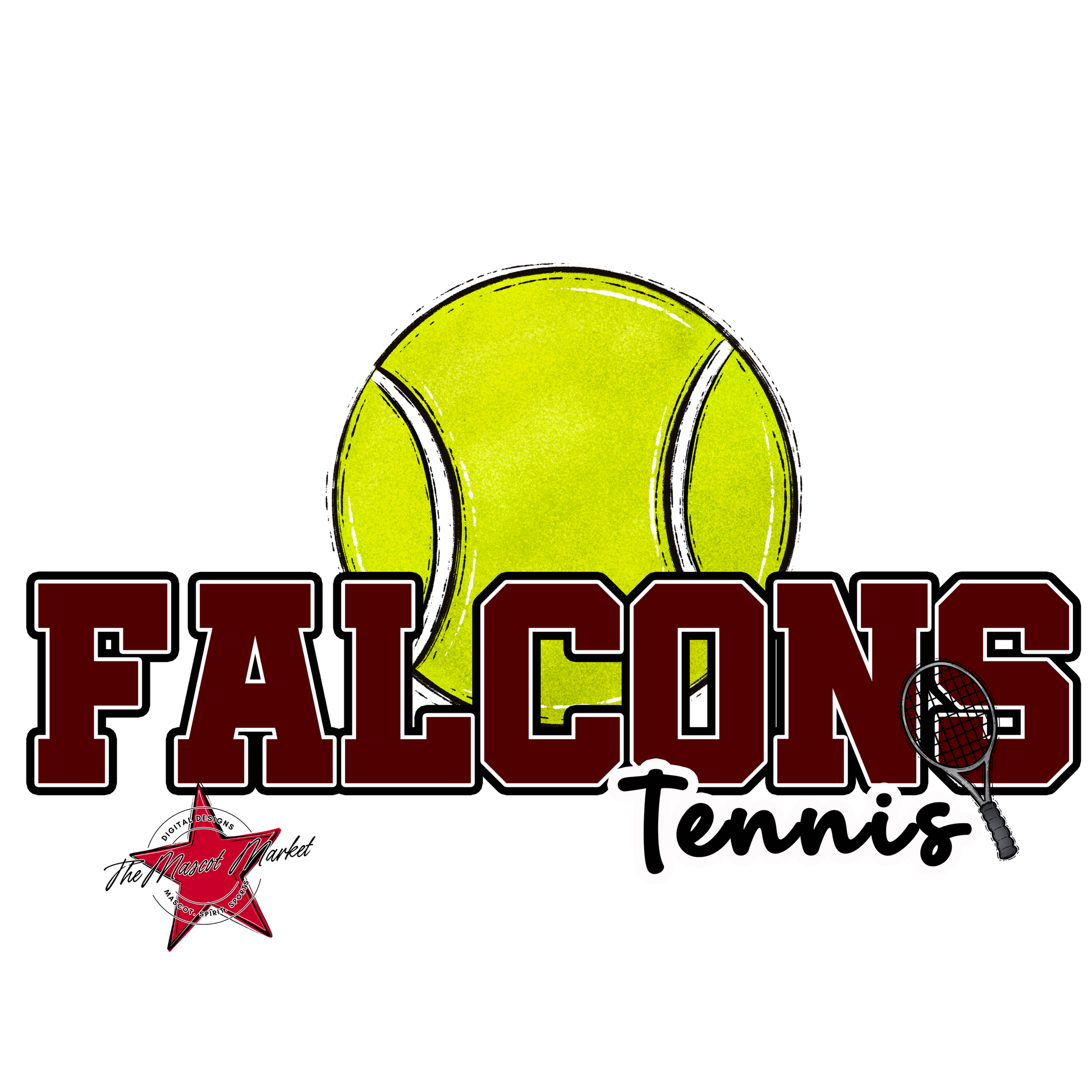 Falcons Varsity Tennis-Maroon
