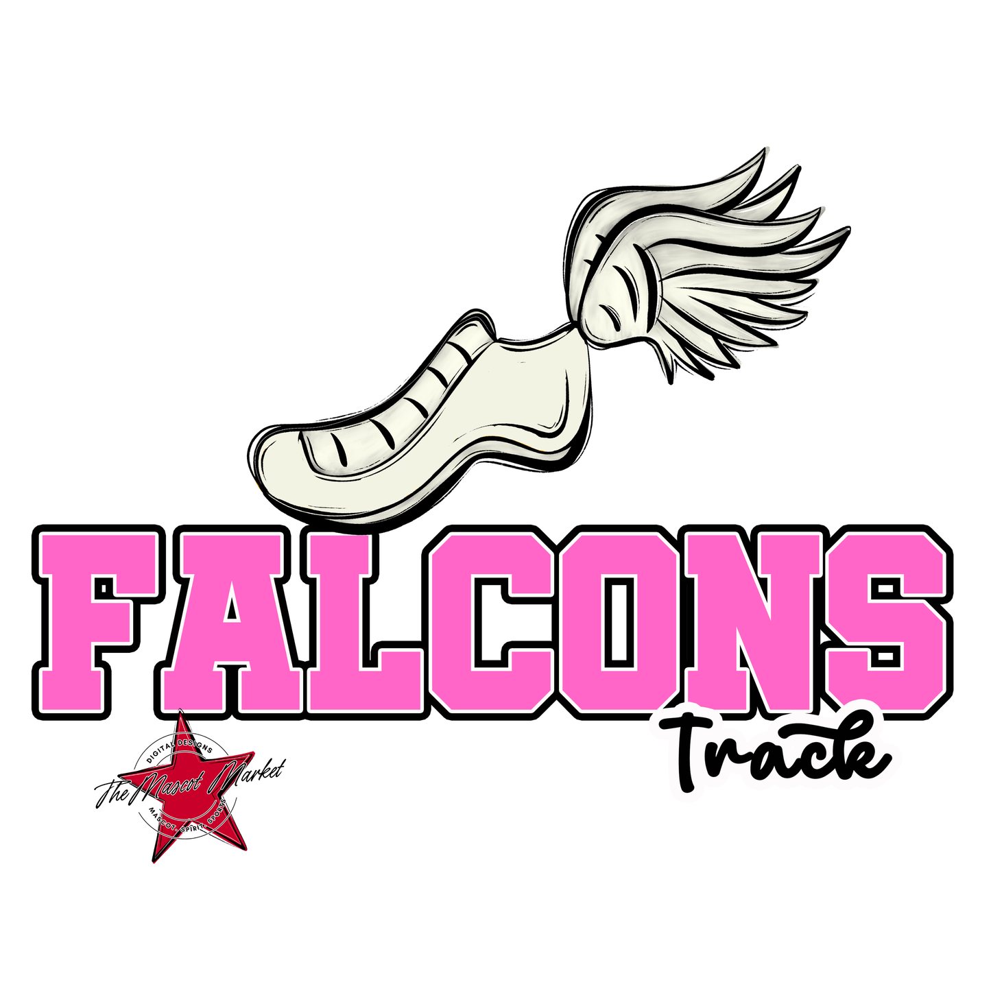 Falcons Varsity Track-Baby Pink