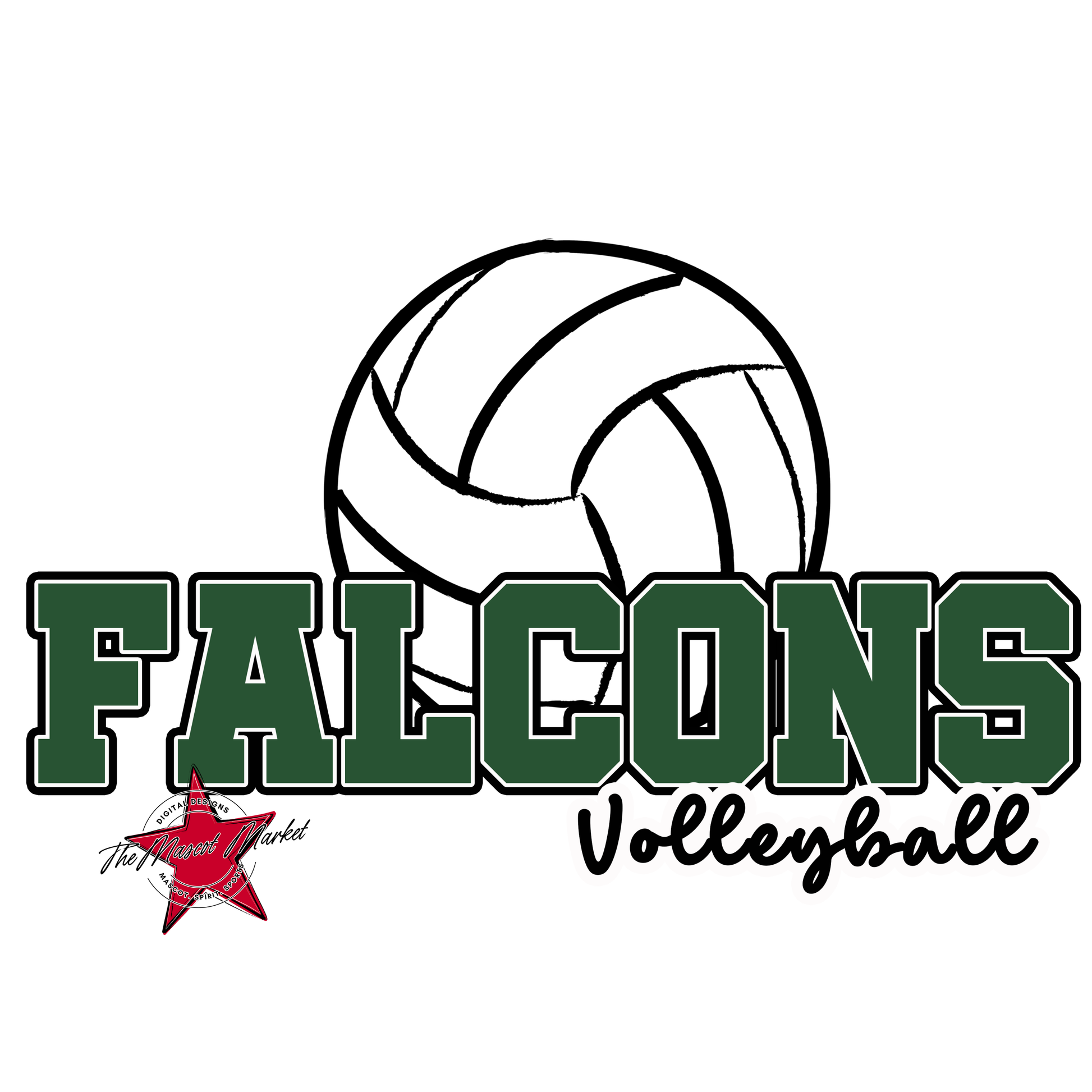 Falcons Varsity Volleyball-Green
