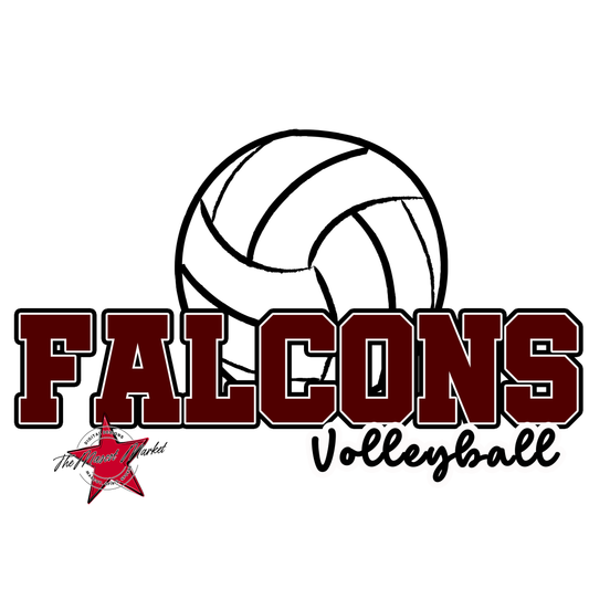 Falcons Varsity Volleyball-Maroon