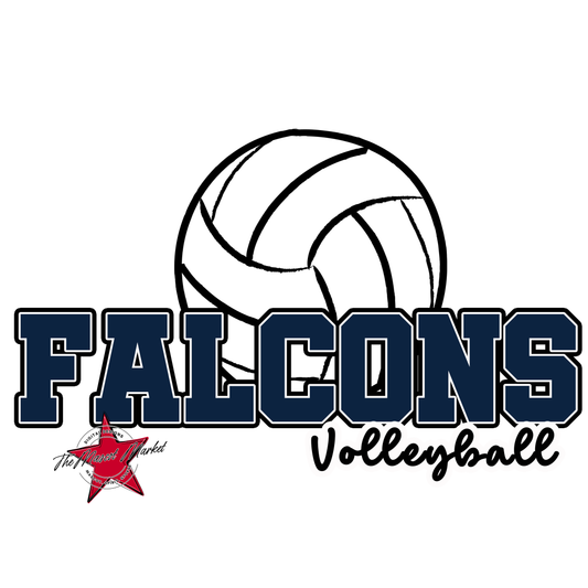 Falcons Varsity Volleyball-Navy
