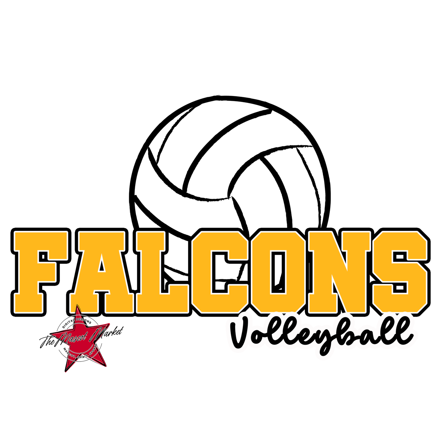 Falcons Varsity Volleyball-Yellow