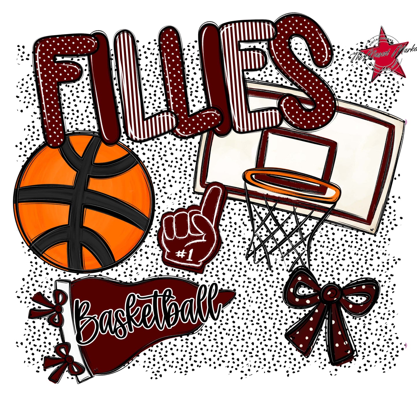 Fillies Basketball Spirit-Maroon