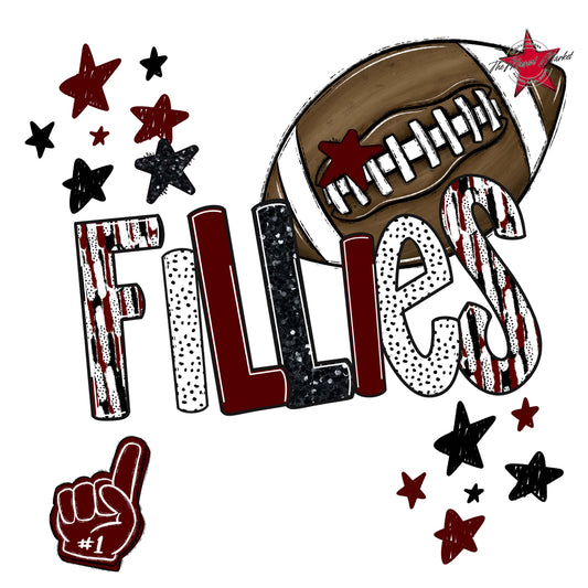 Fillies Football Scrape-Maroon