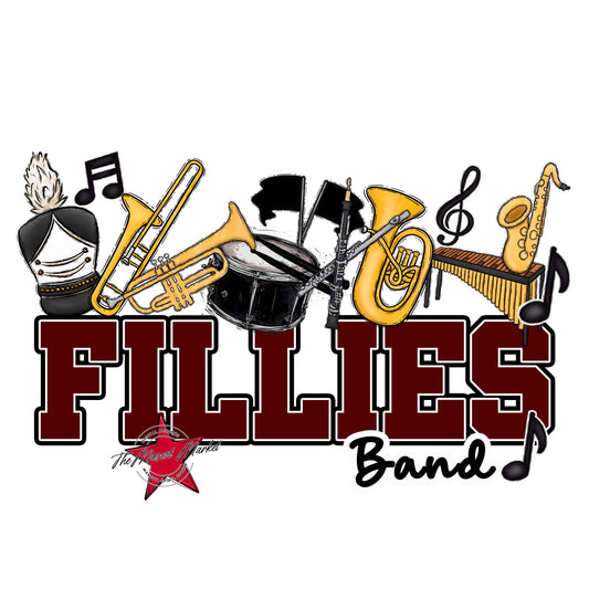 Fillies Varsity Band-Maroon
