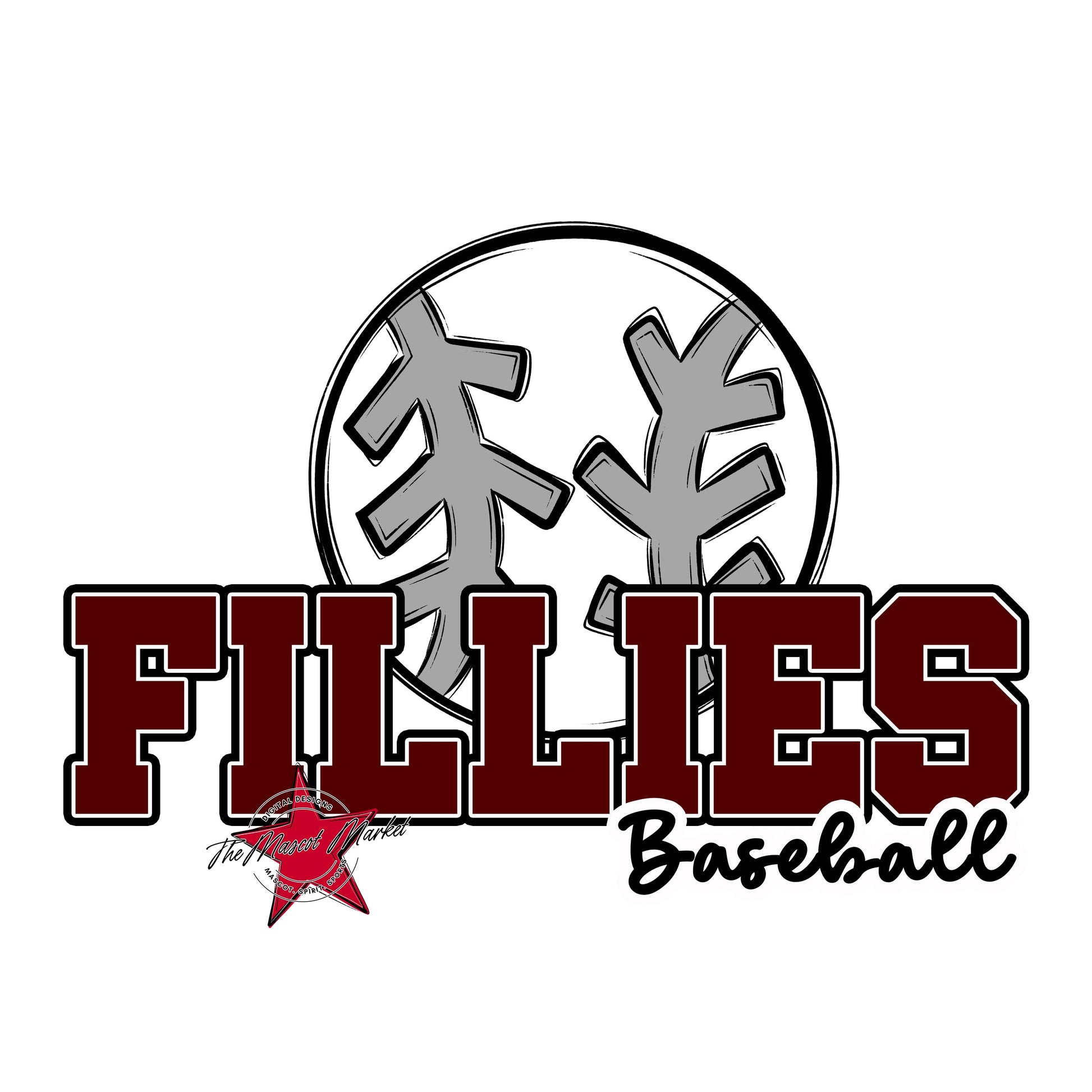 Fillies Varsity Baseball-Maroon