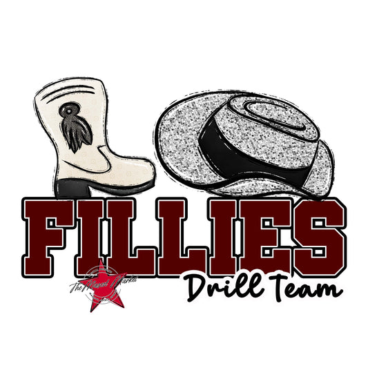 Fillies Varsity Drillteam-Maroon