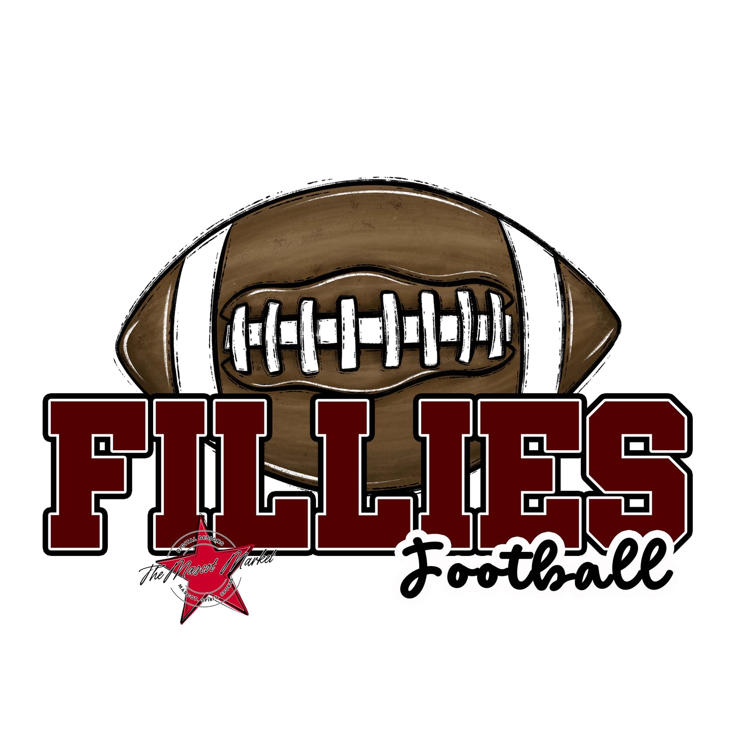 Fillies Varsity Football-Maroon
