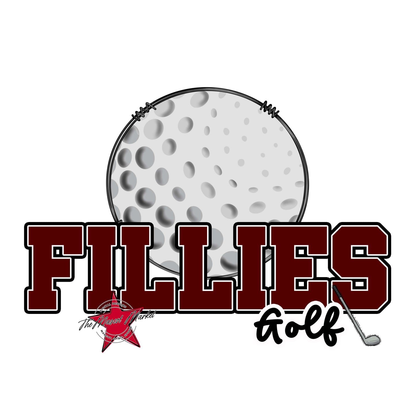 Fillies Varsity Golf-Maroon