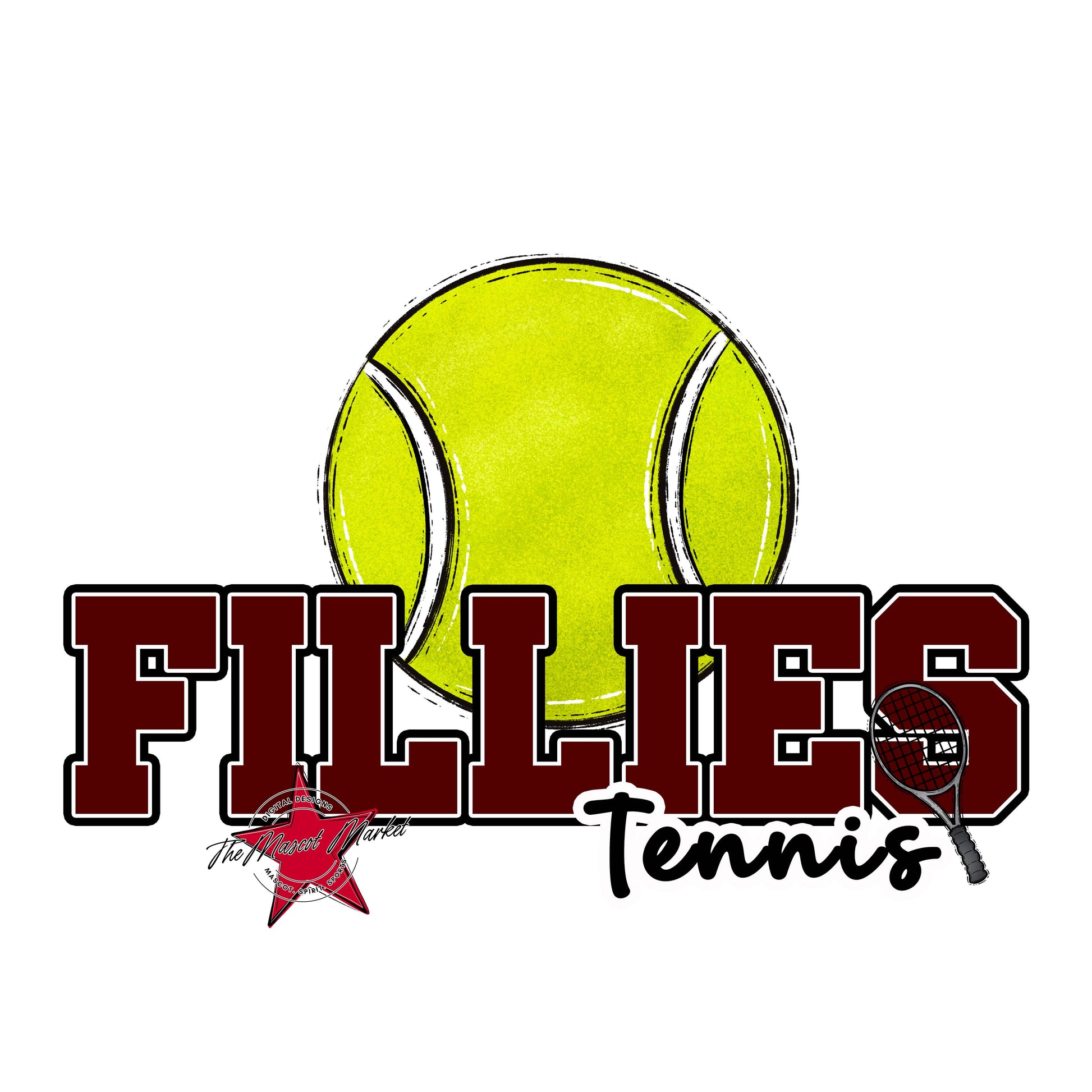 Fillies Varsity Tennis-Maroon