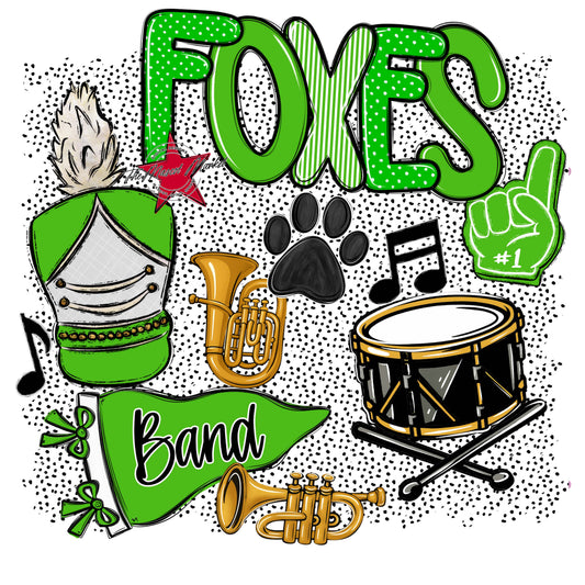 Foxes Band Spirit-Bright Green