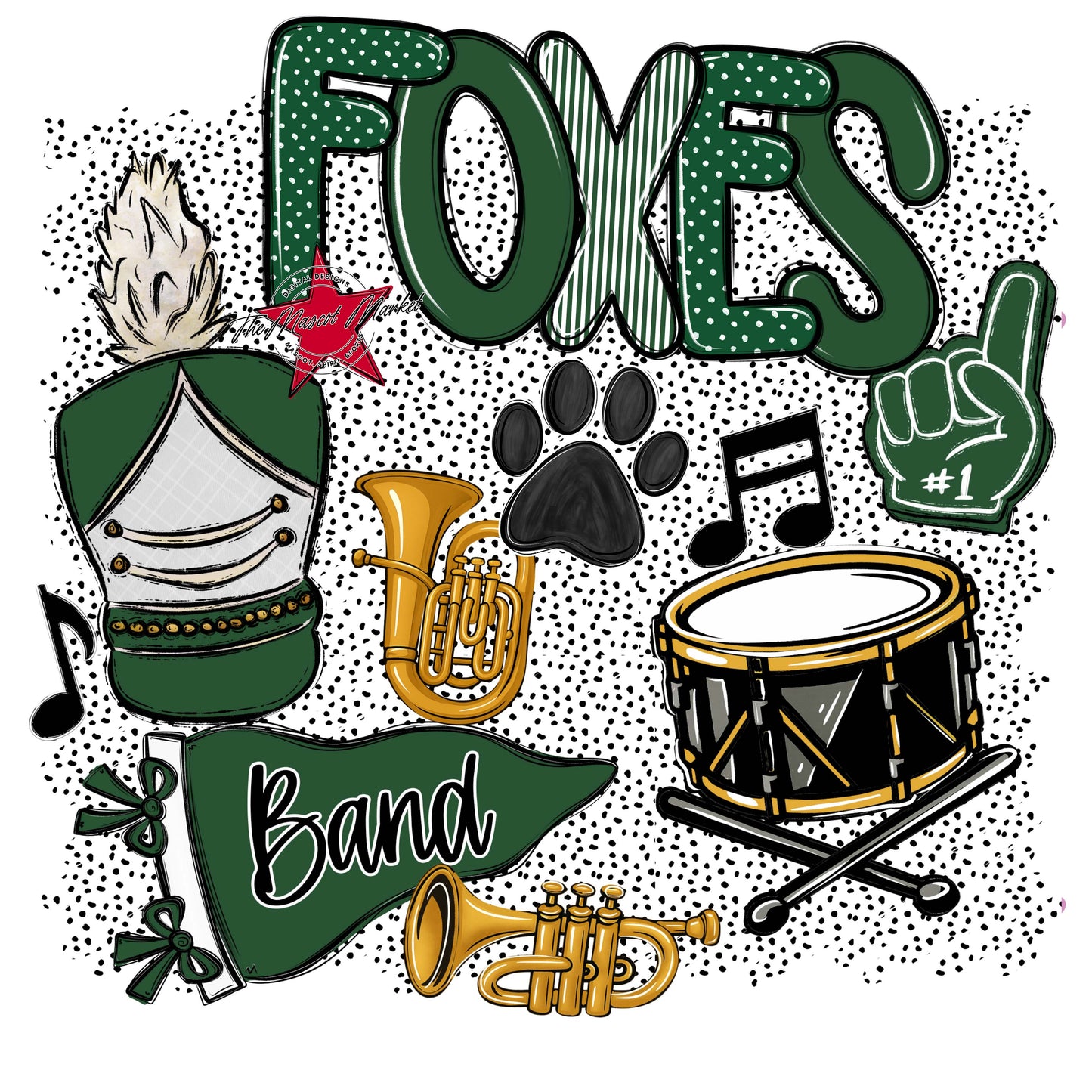 Foxes Band Spirit-Green