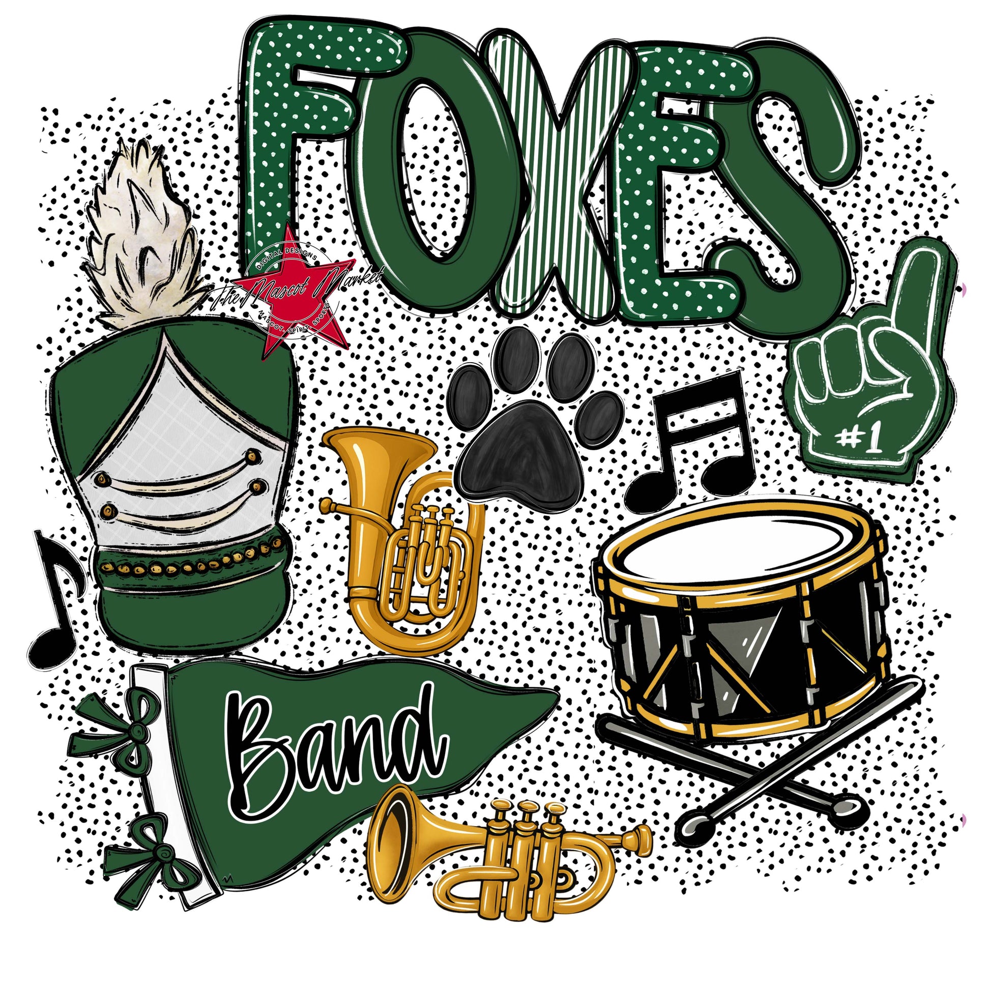 Foxes Band Spirit-Green