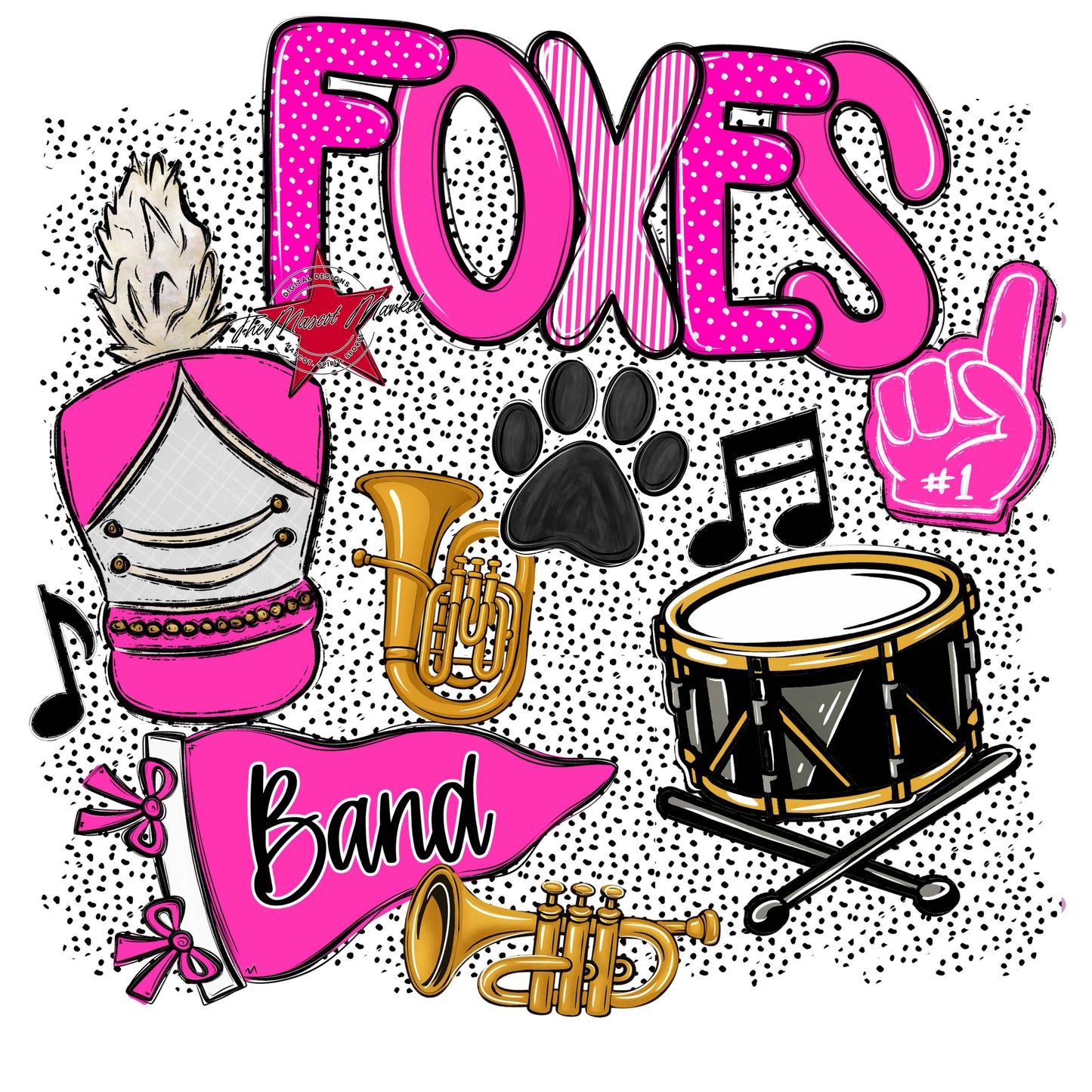 Foxes Band Spirit-Pink