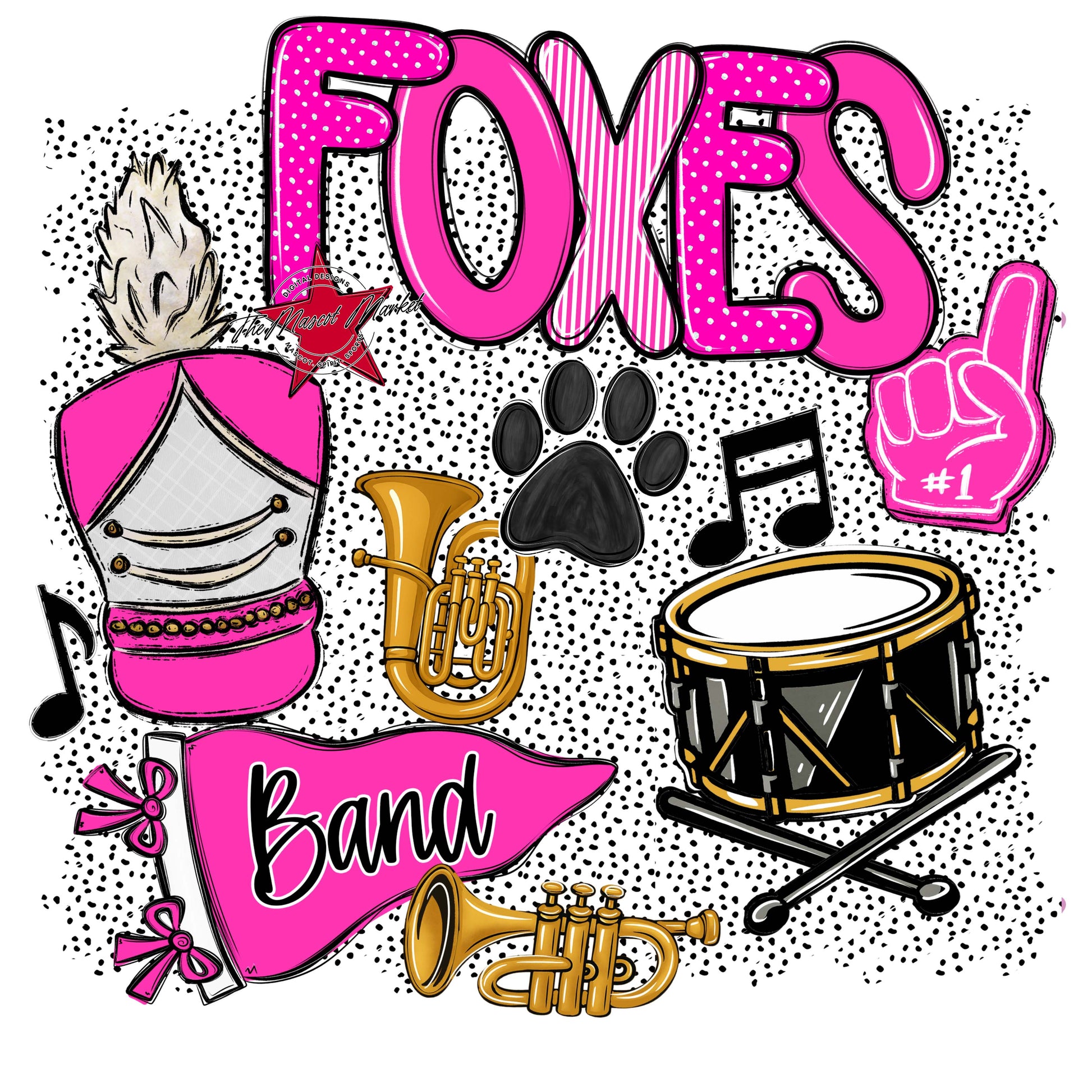 Foxes Band Spirit-Pink