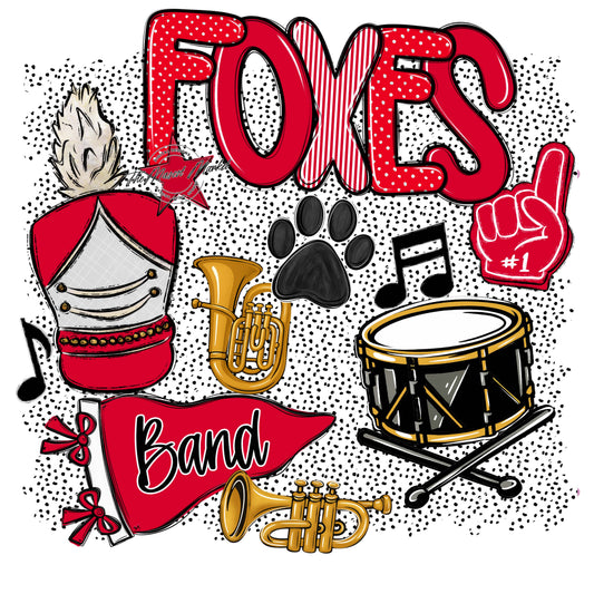 Foxes Band Spirit-Red