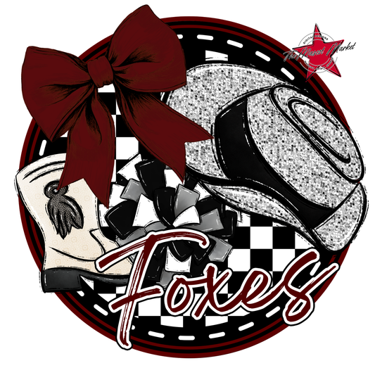 Foxes Circle Drillteam Design-Maroon
