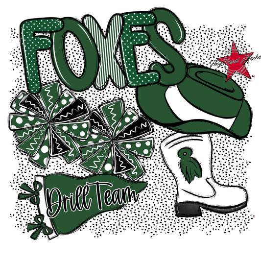 Foxes Drillteam Spirit-Green