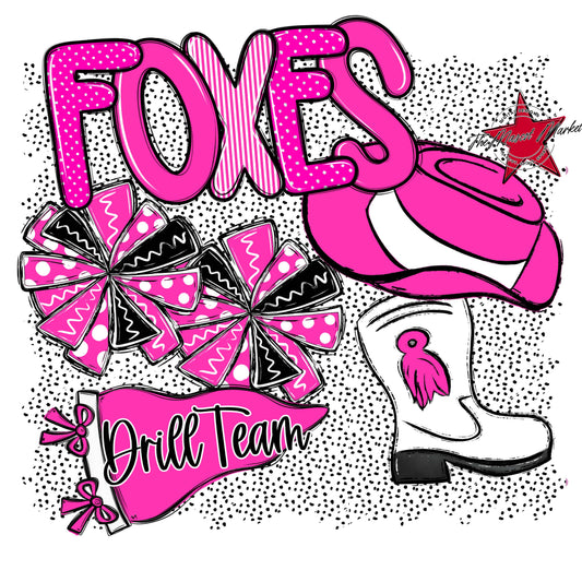 Foxes Drillteam Spirit-Pink