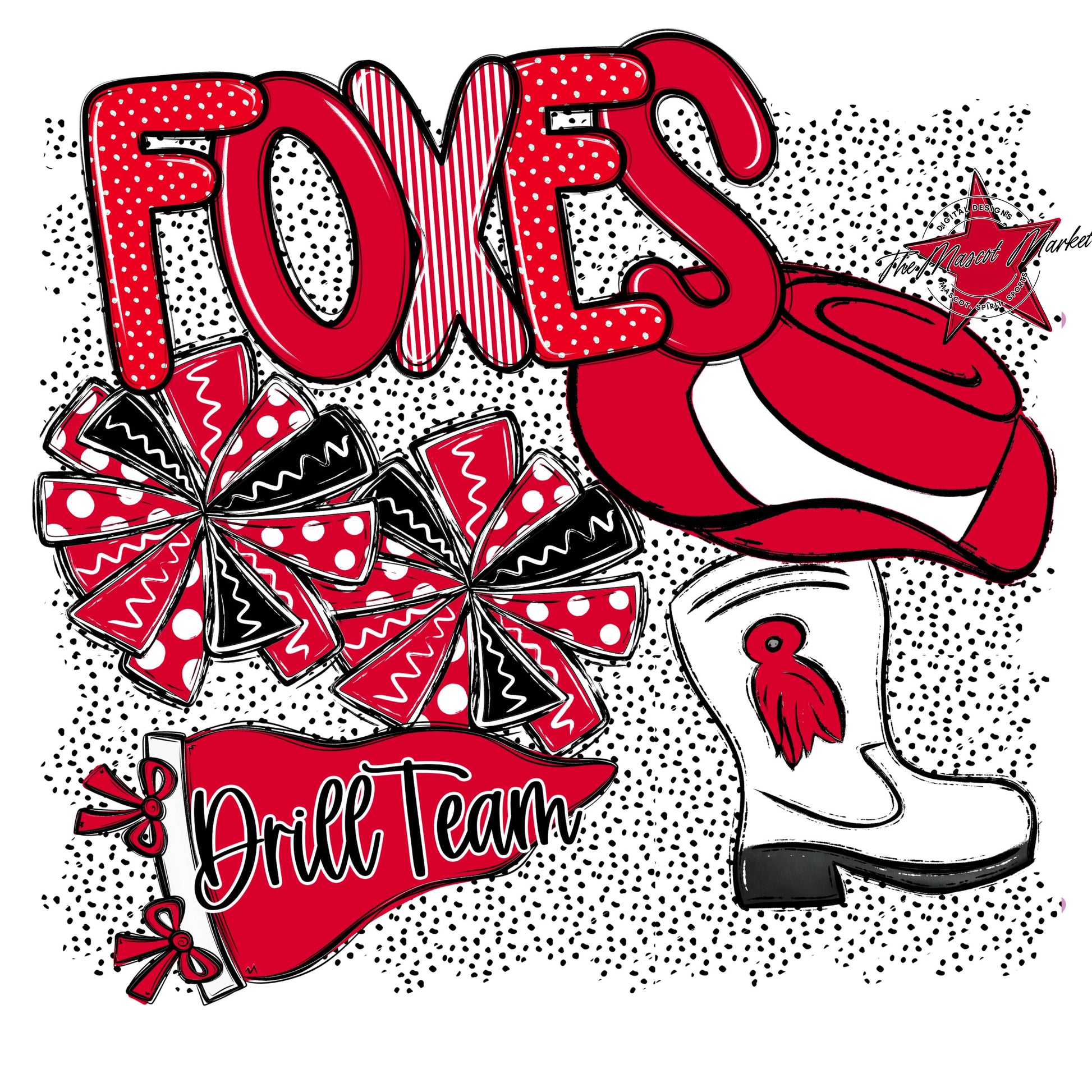 Foxes Drillteam Spirit-Red