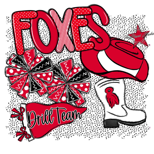 Foxes Drillteam Spirit-Red