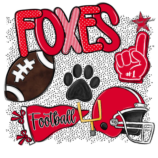 Foxes Football Spirit-Red