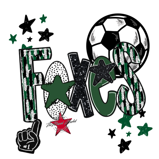 Foxes Soccer Scrape-Green