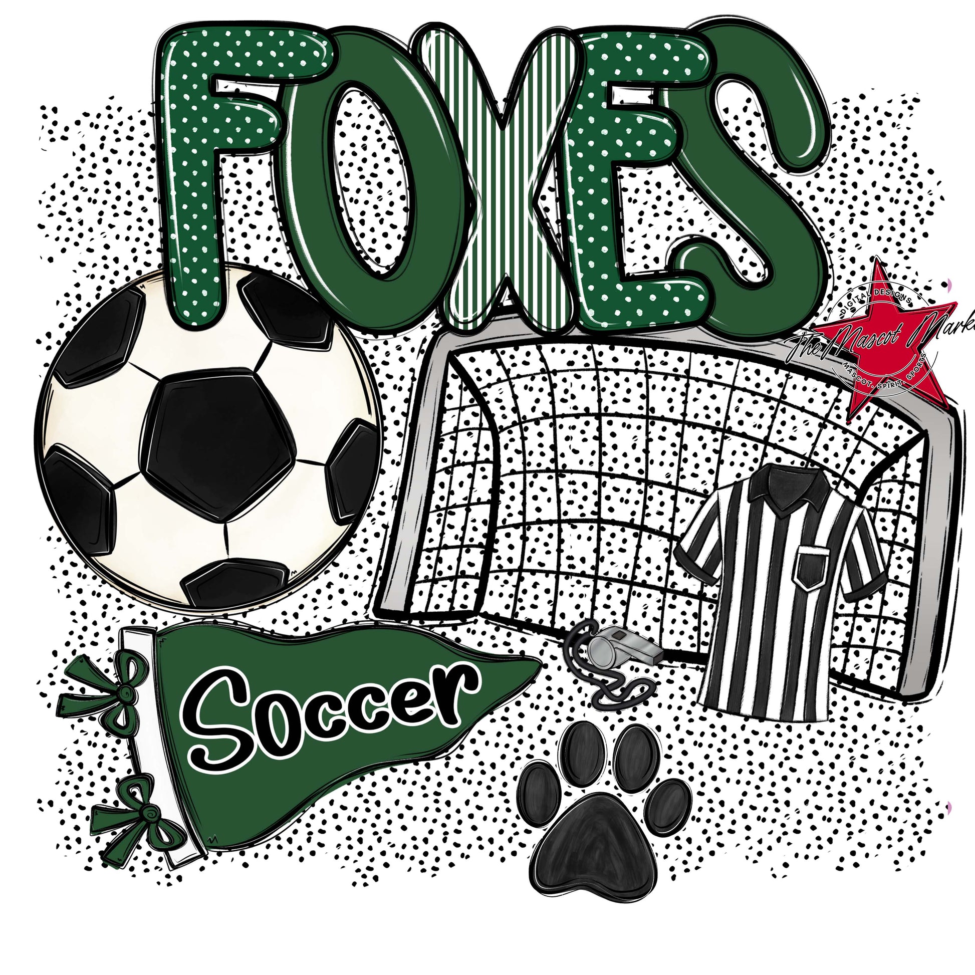 Foxes Soccer Spirit-Green