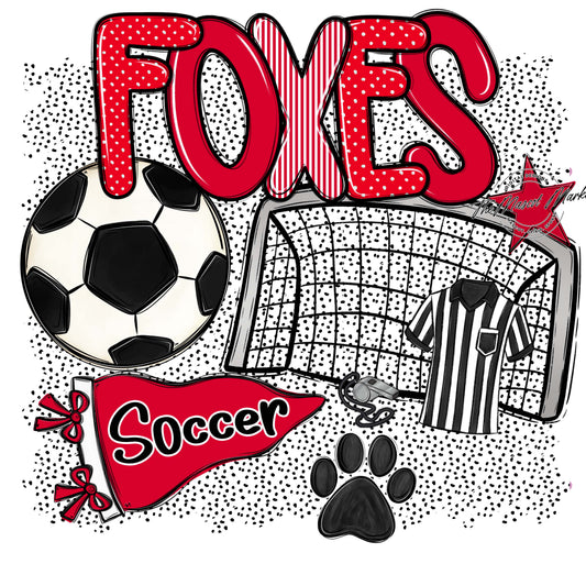 Foxes Soccer Spirit-Red