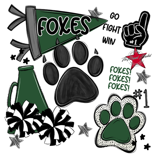 Foxes Spirit Design-Green