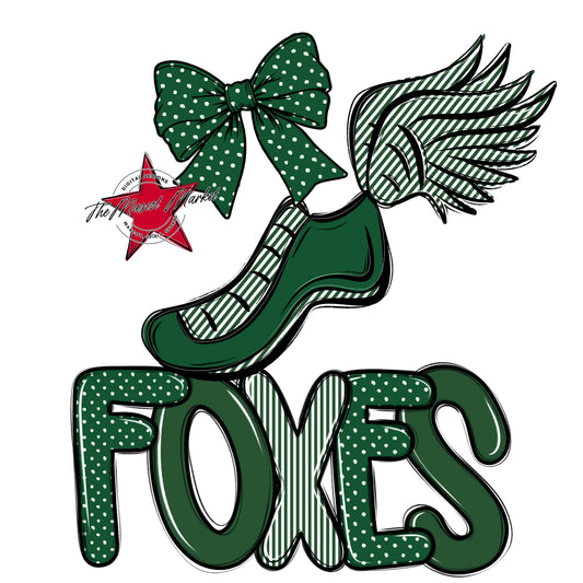 Foxes Track Spirit Design-Green