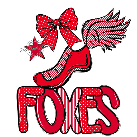 Foxes Track Spirit Design-Red