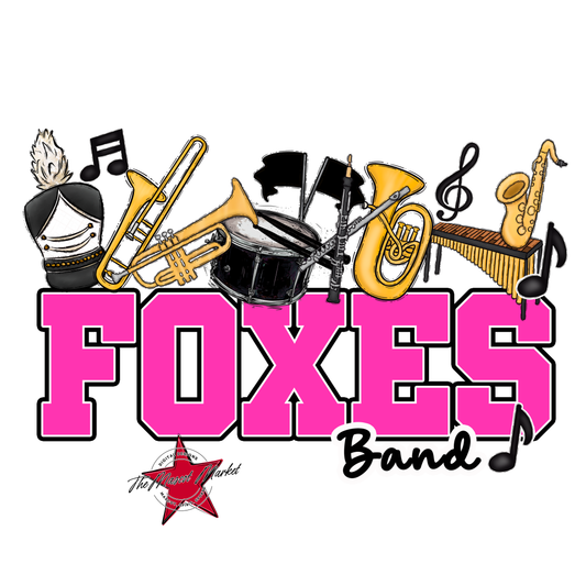 Foxes Varsity Band-Pink
