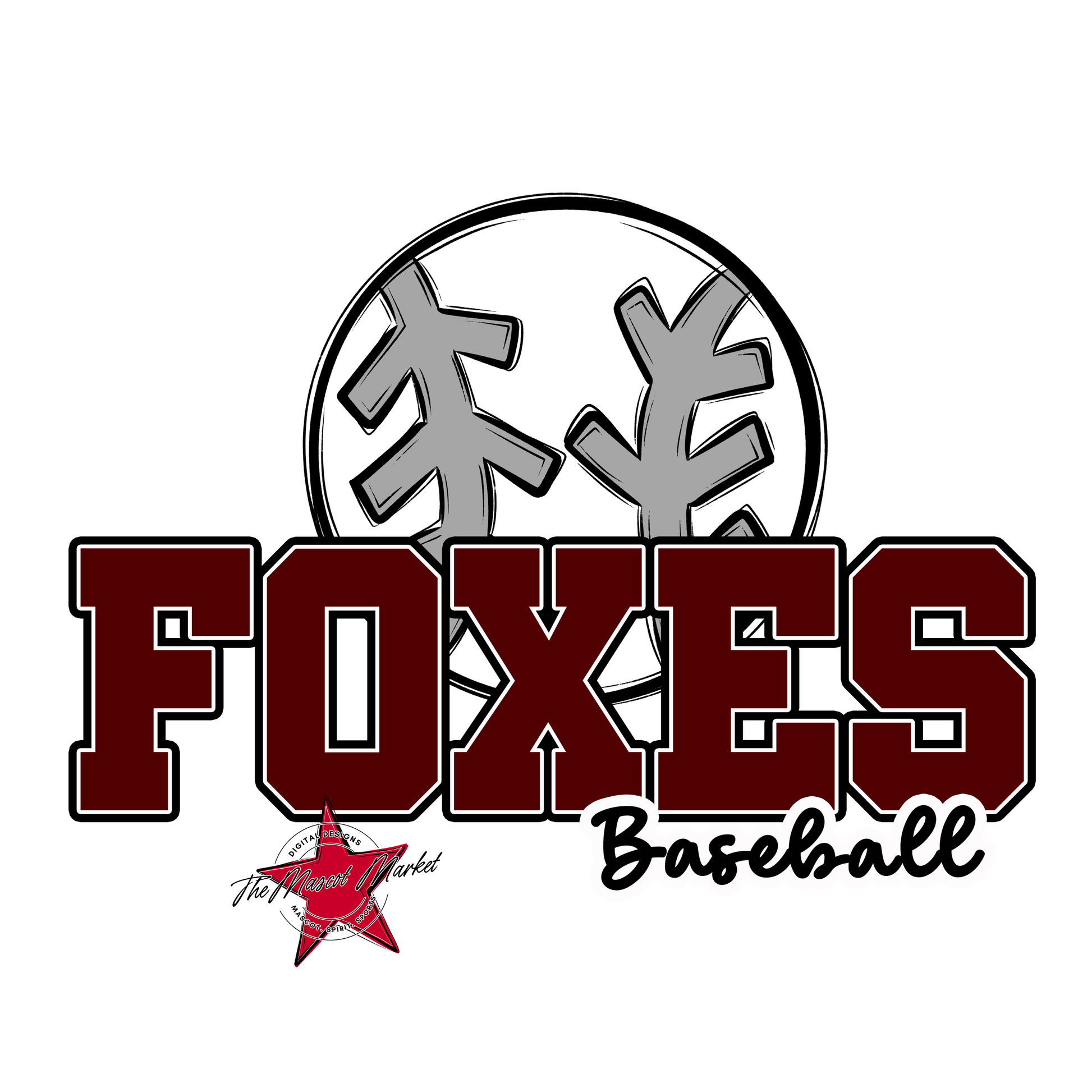 Foxes Varsity Baseball-Maroon