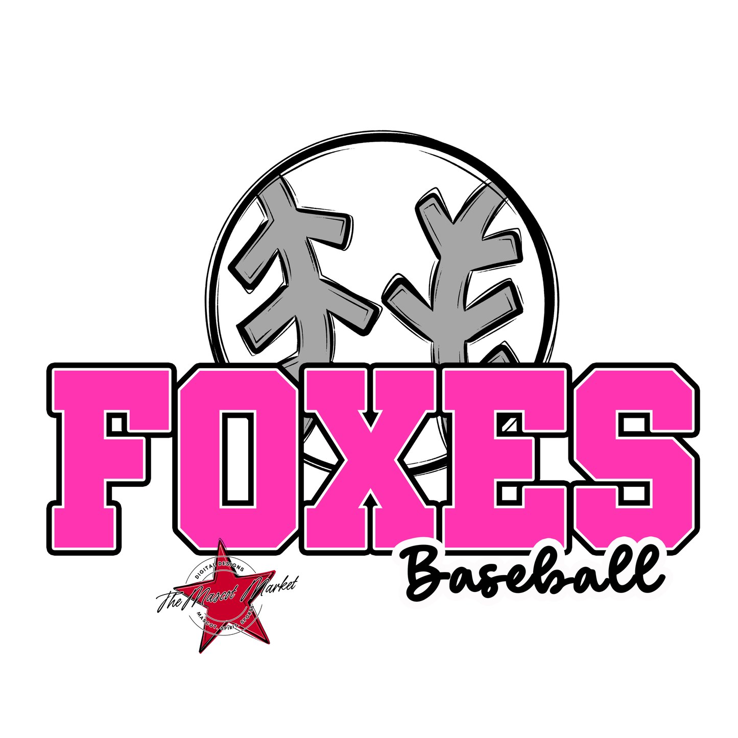 Foxes Varsity Baseball-Pink